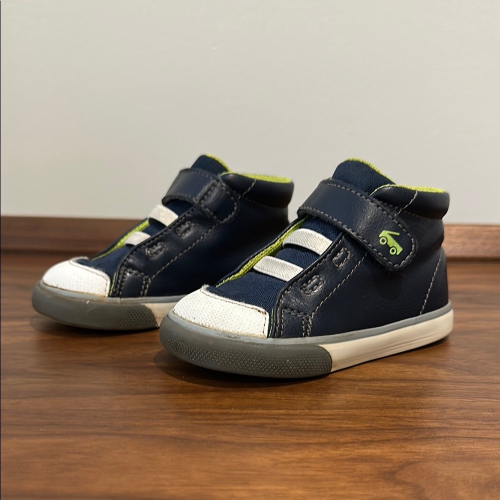 Kids Navy and Green See Kai Run Sneakers
